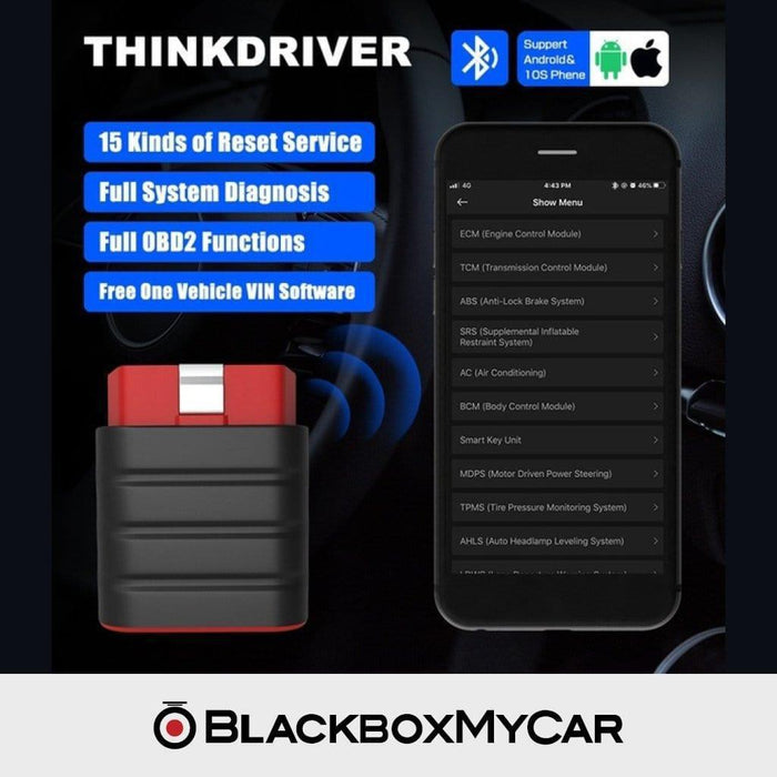 CLEARANCE] ThinkCar ThinkDriver OBD-II Bluetooth Vehicle Diagnostic S —  BlackboxMyCar