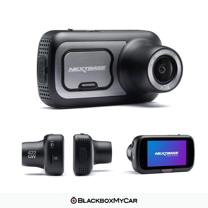 [CLEARANCE] Nextbase 422GW 2K QHD Smart Dash Cam - Dash Cams - [CLEARANCE] Nextbase 422GW 2K QHD Smart Dash Cam - 1-Channel, 128GB, 12V Plug-and-Play, 2K QHD @ 30 FPS, Adhesive Mount, App Compatible, Bluetooth, Cloud, Desktop Viewer, Display Screen, G-Sensor, GPS, Loop Recording, Mobile App, Mobile App Viewer, Night Vision, Parking Mode, Security, Super Capacitor, Wi-Fi - BlackboxMyCar